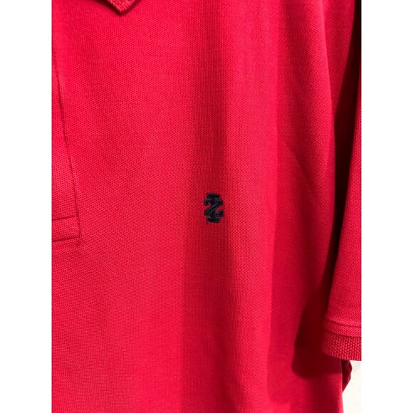 Izod Mens Advantage Performance Golf Polo Shirt Red XL - Picture 4 of 8